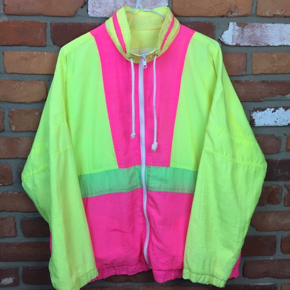neon windbreaker